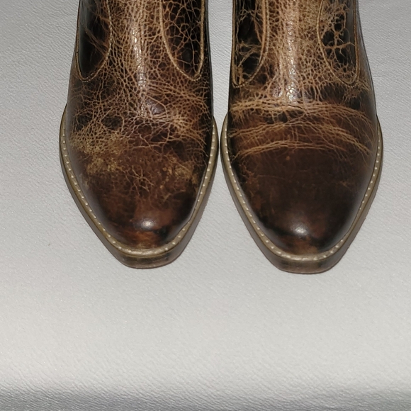 DIBATrue Leather Ankle Boots Distressed Brown Size 6.5 - Picture 7 of 10